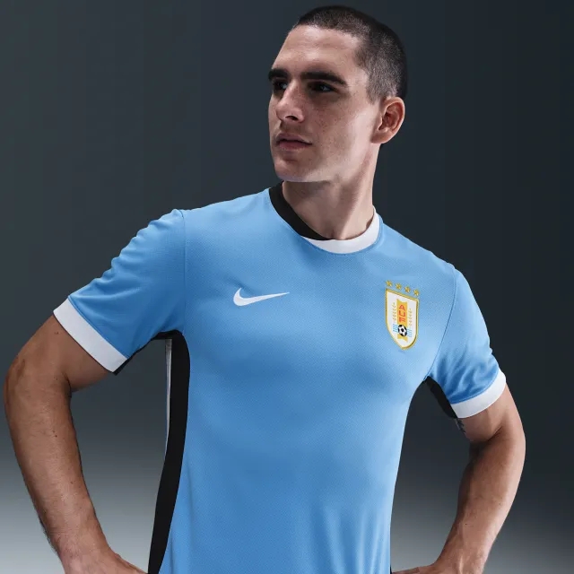 Uruguay 2024/25 Stadium Home (Men's Team) Men's Nike Dri-FIT Football Replica Shirt - Blue - Sustainable Materials