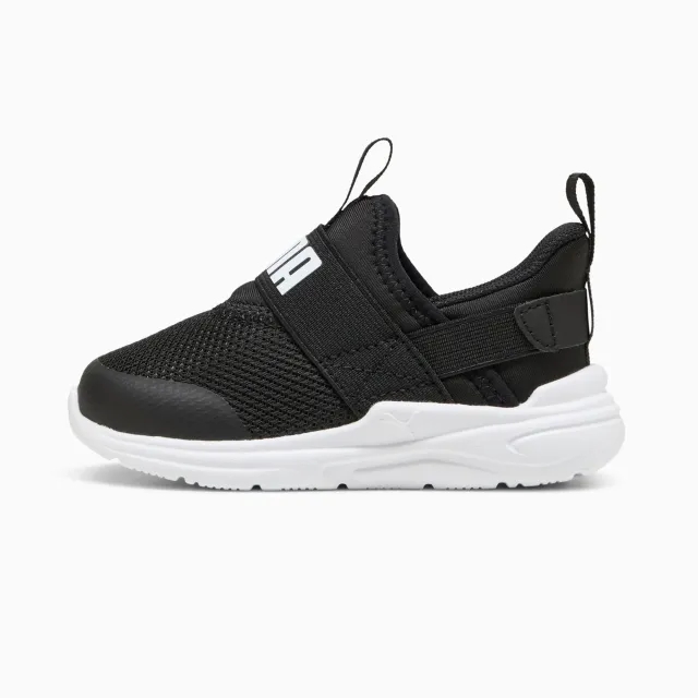 PUMA Soft Wired 2 SlipPUMATech Sneakers Toddlers, Black/White, size 3