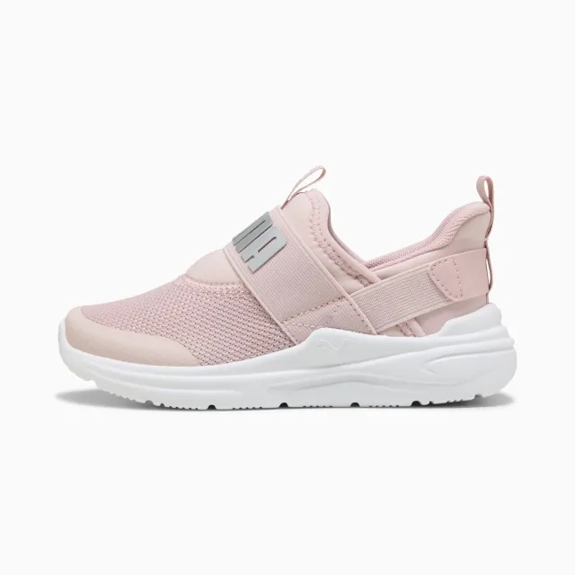 PUMA Soft Wired 2 SlipPUMATech Sneakers Kids, Mauve Mist/Silver/White, size 1