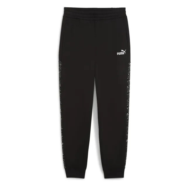 PUMA Essentials Animal Print Comfort High-Waist Sweatpants Women, Black, size Large