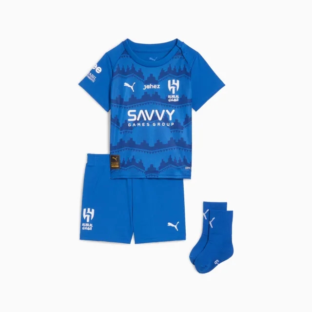 PUMA Al-Hilal Sfc 25/26 Home Babykit Toddler, Blue Intense/Blazing Blue, size 1-2 Youth