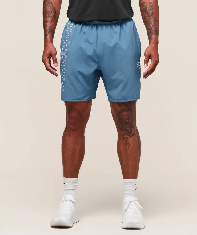  Hybrid Athlete 7" Shorts - Classic Blue