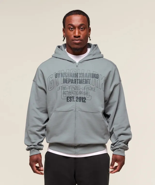 Authentic Apparel Zip Up Hoodie - Smokey Grey