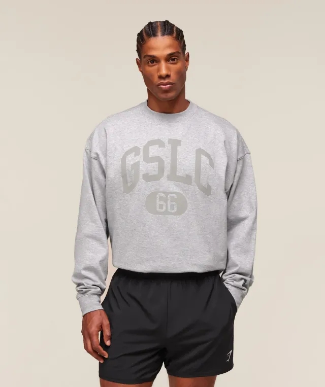  GSLC Long Sleeve T-Shirt - Light Grey Core Marl