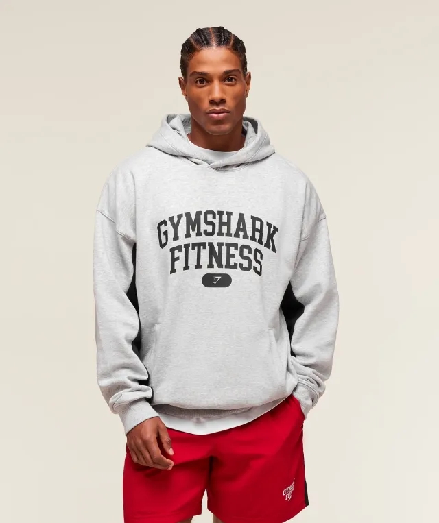  Varsity Hoodie - Light Grey Core Marl