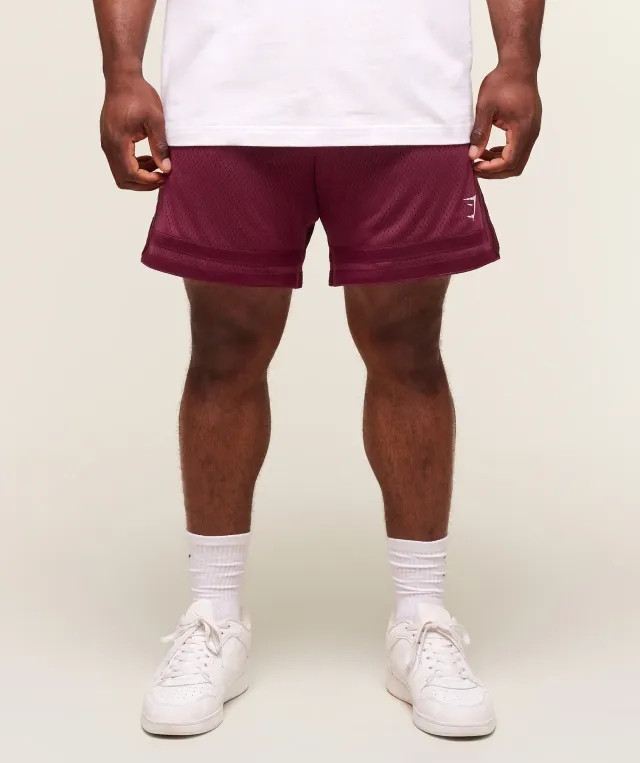 Varsity Mesh Shorts - Strong Pink