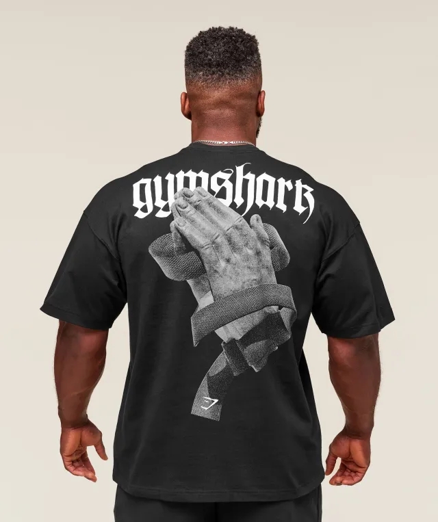  Prayer Hands T-Shirt - Black