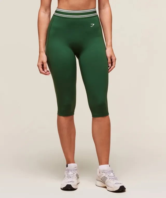  Retro Capri Leggings - Classic Green