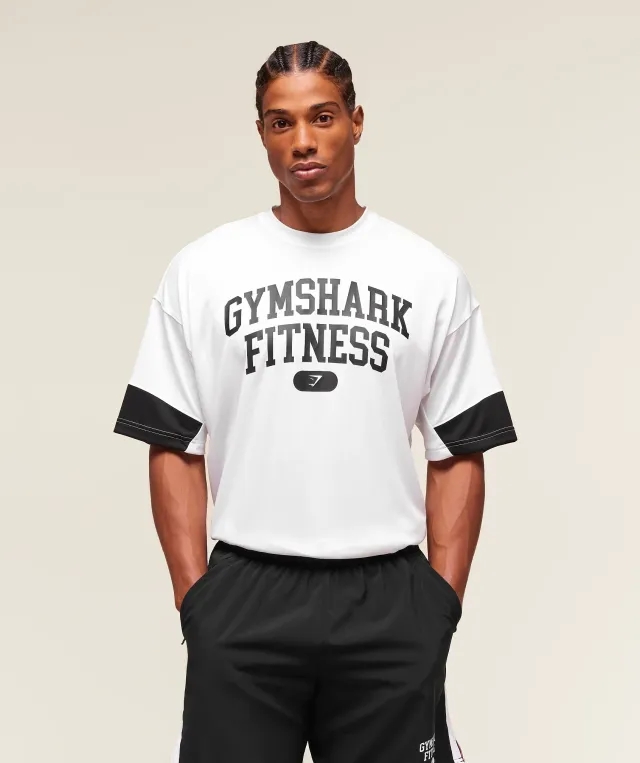  Varsity Oversized T-Shirt - White