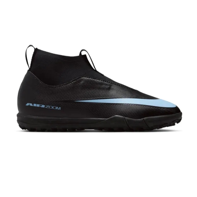 Nike Jr. Mercurial Superfly 10 Academy Younger/Older Kids' Turf High-Top Football Shoes - Black