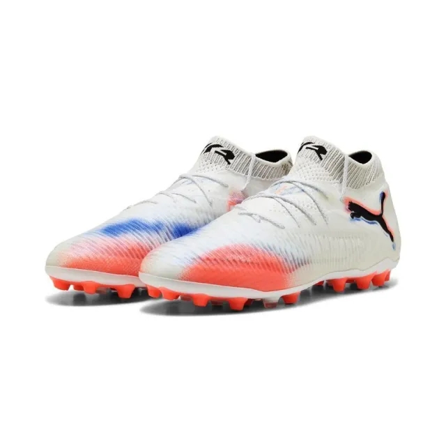 PUMA Future 8 Ultimate MG Football Boots Unisex, White/Black/Glowing Red