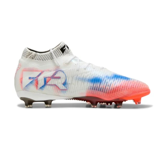 PUMA Future 8 Ultimate Ag Football Boots Unisex, White/Black/Glowing Red