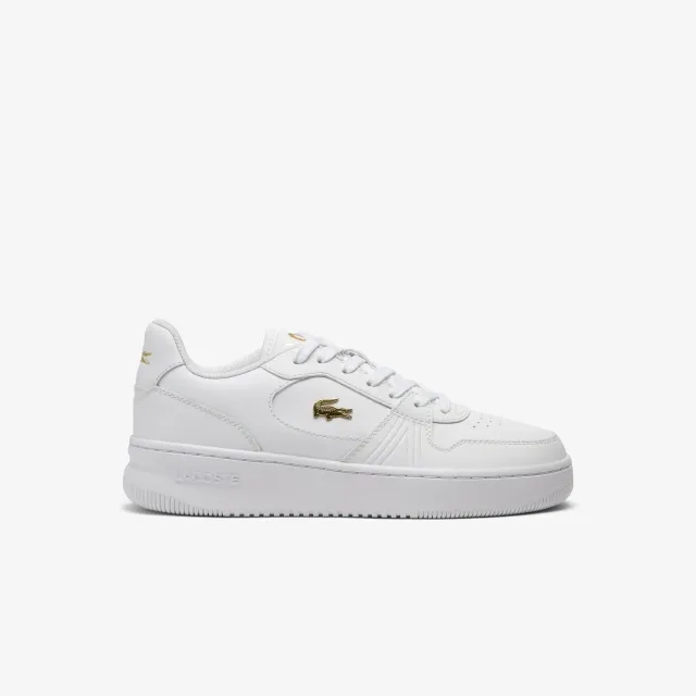 Lacoste Women's L001 Set Leather Sneakers - White & Gold