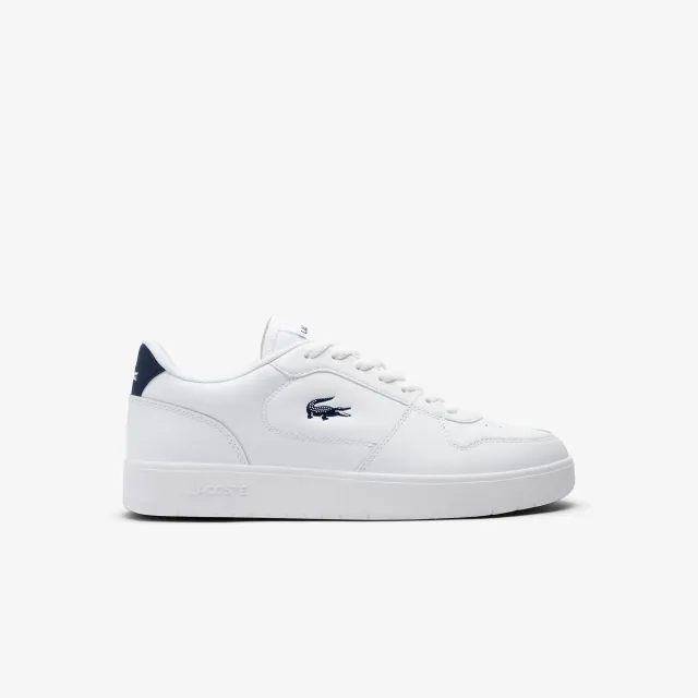 Lacoste Men's Court Ace Leather Sneakers - White & Navy