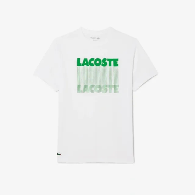 Lacoste Ultra Dry Printed Sport T-shirt - White