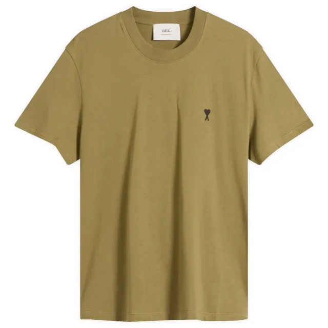 AMI Paris Men's Light Jersey ADC T-Shirt Bronze