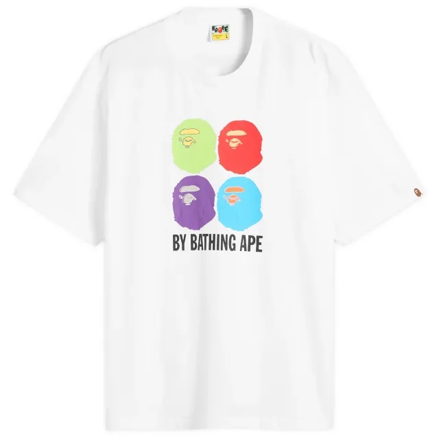 A Bathing Ape Men's Multi Ape Head T-Shirt White