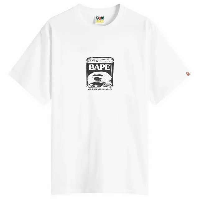A Bathing Ape Men's Can Food T-Shirt White
