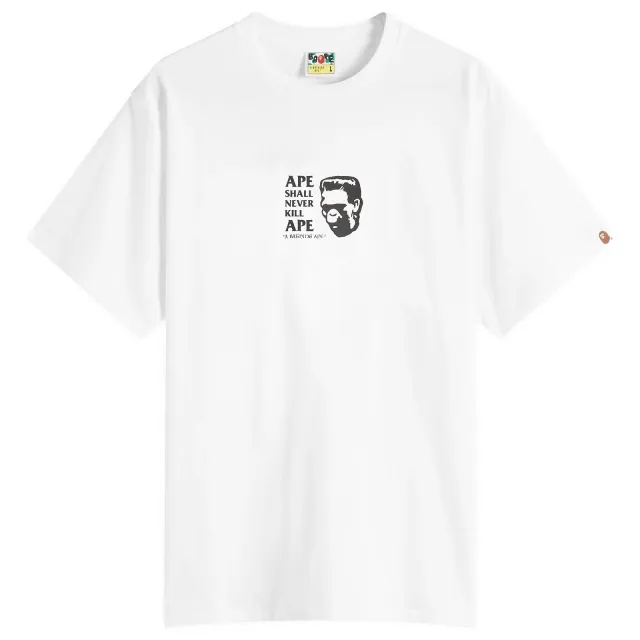 A Bathing Ape Men's Frankenstein T-Shirt White