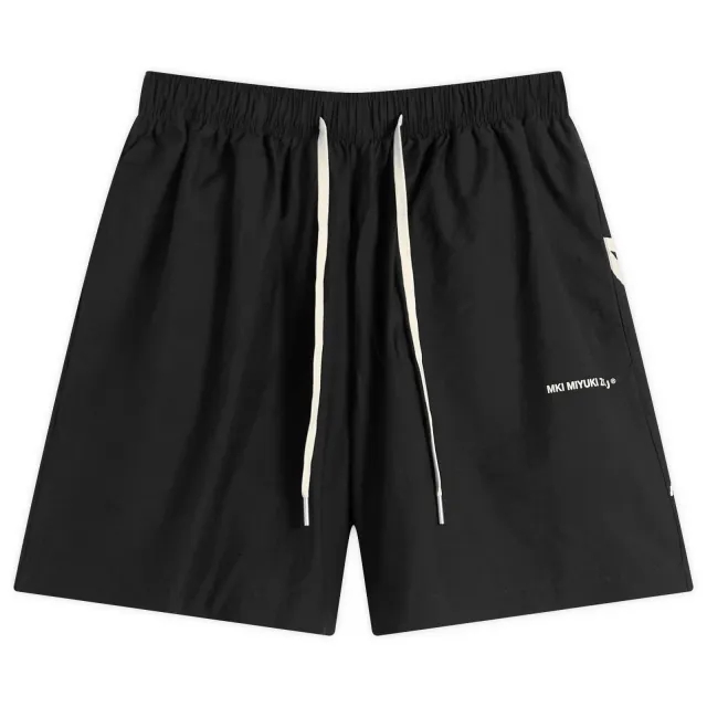 MKI Men's Washed Ink Flower Shorts - Presented by END. Black