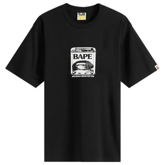 A Bathing Ape Men's Can Food T-Shirt Black