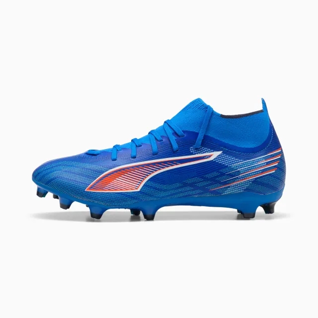 PUMA Ultra 6 Match+ FG/AG Football Boots Unisex, Ultra Blue/White/Black, size 10