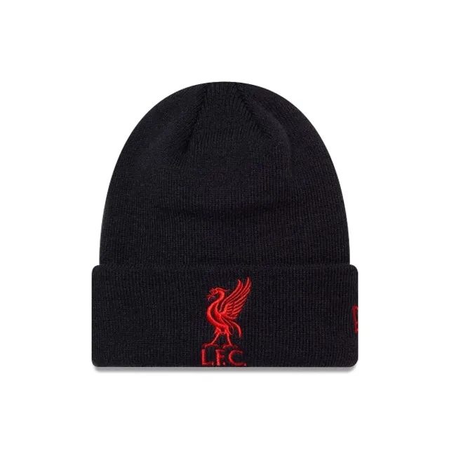 LFC New Era Liverbird CORE CUFF BEANIE Black & Red