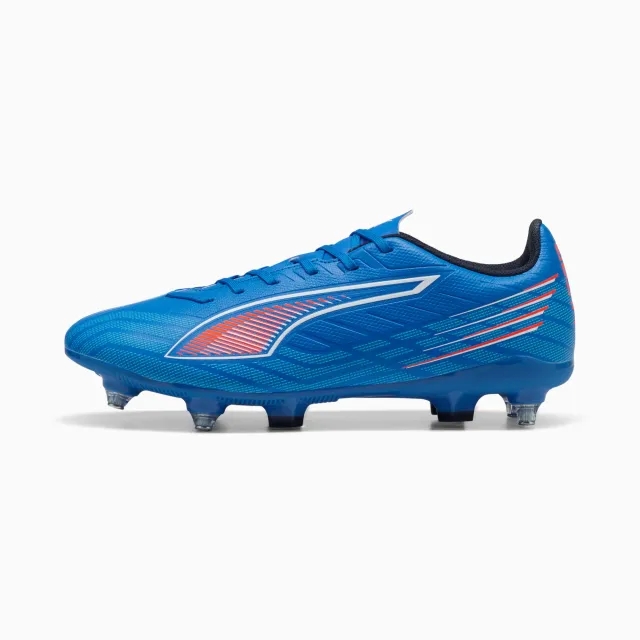 PUMA Ultra 6 Play MxSG Football Boots Unisex, Ultra Blue/White/Glowing Red, size 10