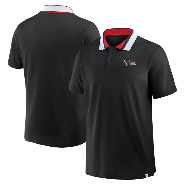 Sunderland Classic Tipped Polo Shirt - Black - Mens