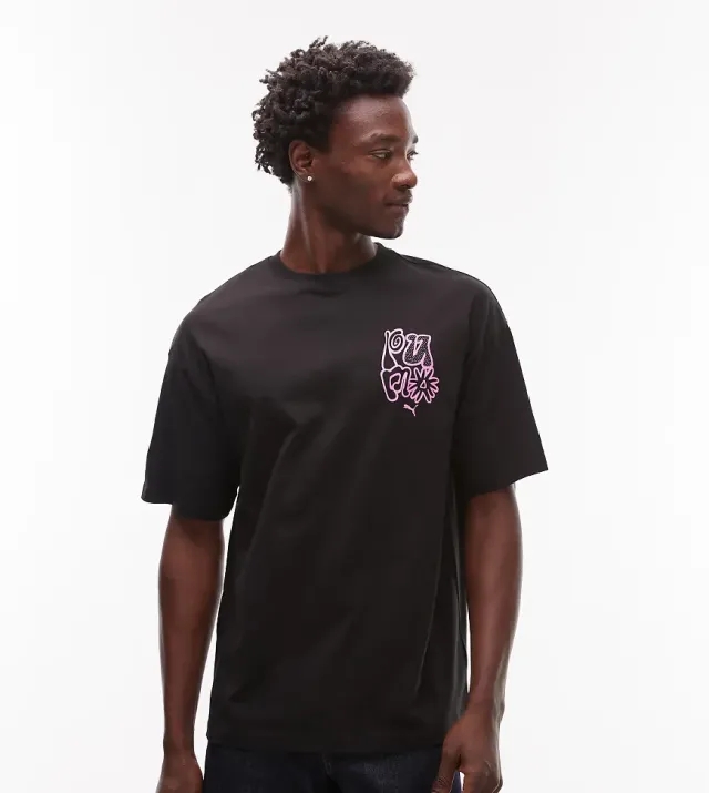 Puma Bubble T-Shirt In Black Exclusive At Asos