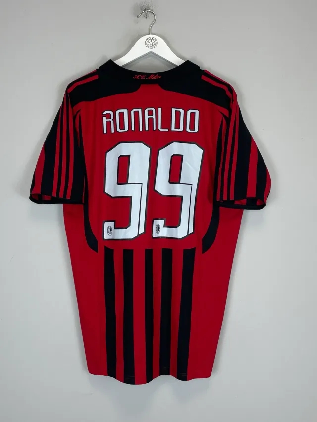2007/08 AC MILAN RONALDO #99 HOME SHIRT (XL) ADIDAS | Cult Kits