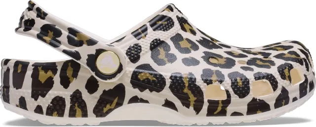 Crocs | Kids | Toddler Classic Leopard | Clogs | Chalk | C4