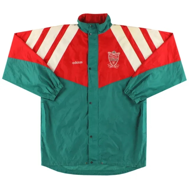 1992-93 Liverpool adidas Centenary Rain Jacket L - Liverpool / Excellent / Large