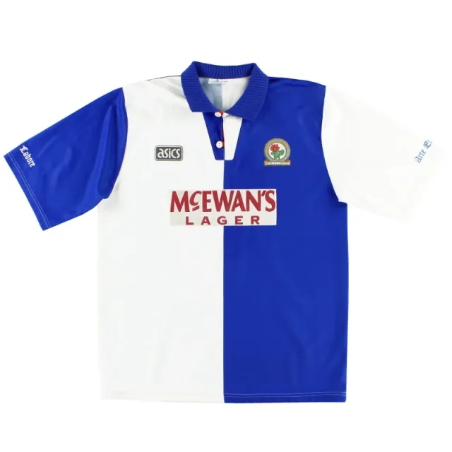 1994-95 Blackburn Asics Home Shirt XL - Blackburn Rovers / Excellent / XL