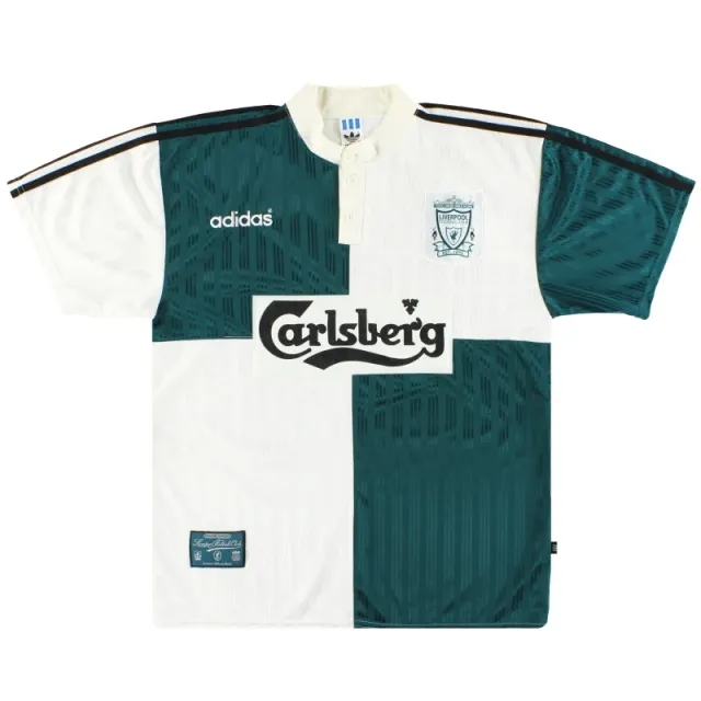 1995-96 Liverpool adidas Away Shirt M - Liverpool / Excellent / Medium