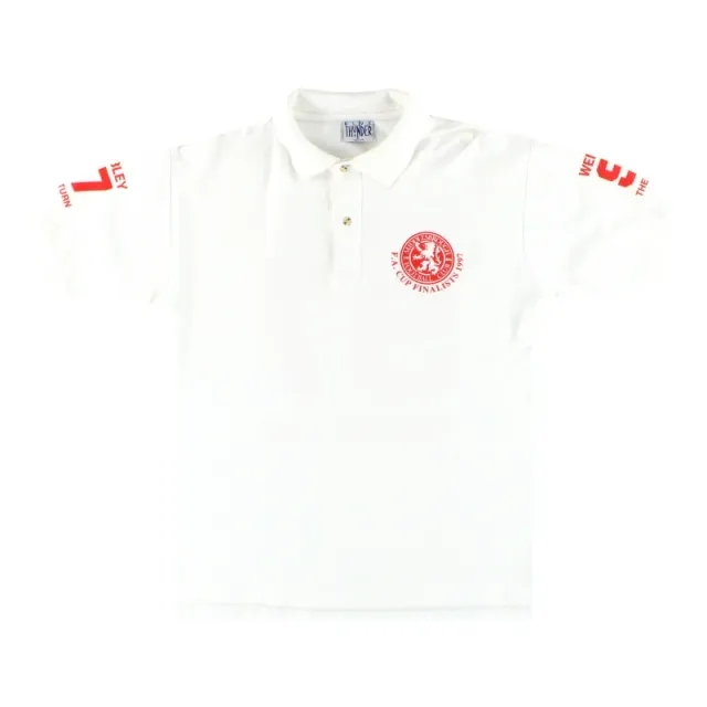 1997 Middlesbrough 'Cup Finalists' Polo Shirt M - Middlesbrough / Excellent / Medium