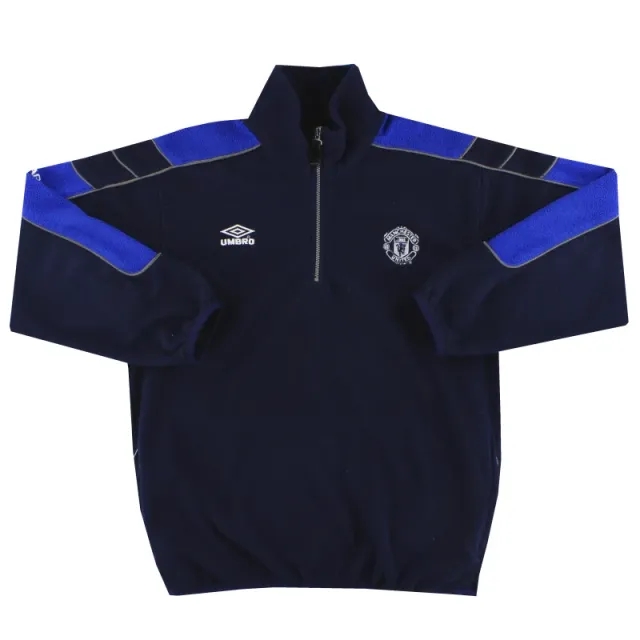 1999-00 Manchester United Umbro 1/2 Zip Fleece XL - Manchester United / Very good / XL