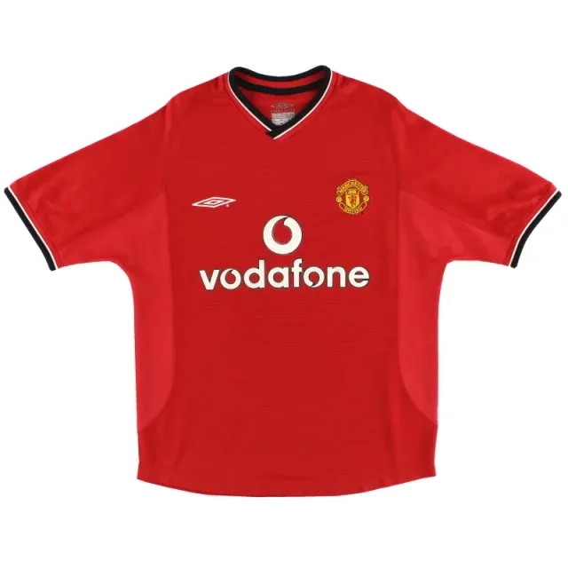 2000-02 Manchester United Umbro Home Shirt L.Boys - Manchester United / Very Good / Large Boys