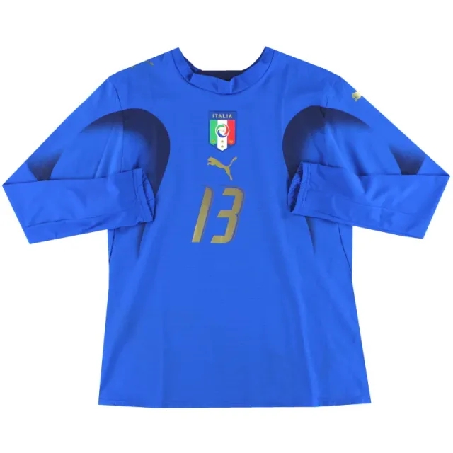 2006-07 Italy Player Issue Home Shirt #13 L/S Women's 14 - Italy / Excellent / Women's 14
