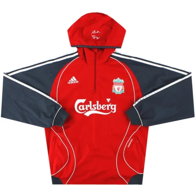 2006-07 Liverpool adidas 'Formotion' Hooded Rain Jacket L - Liverpool / Very good / Large
