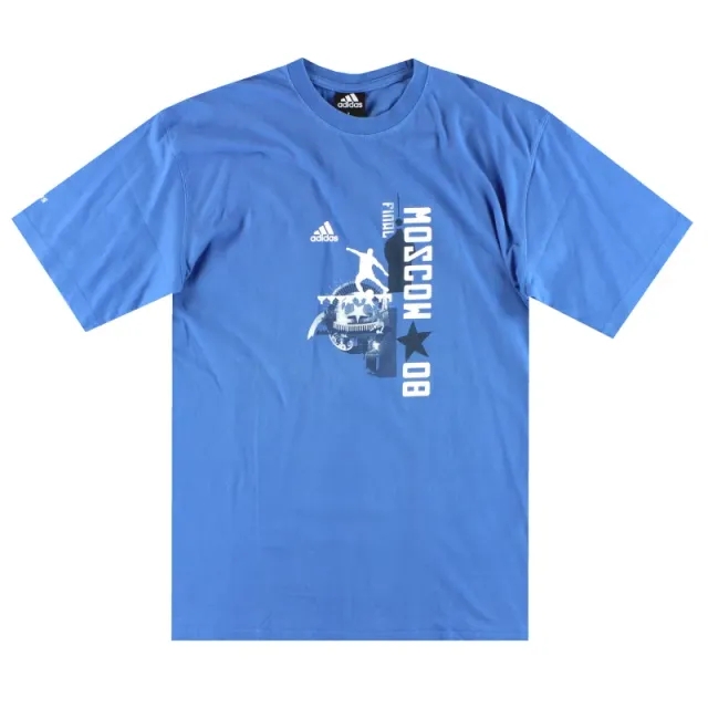 2007-08 Chelsea adidas 'Final' Graphic Tee L - Chelsea / Excellent / Large