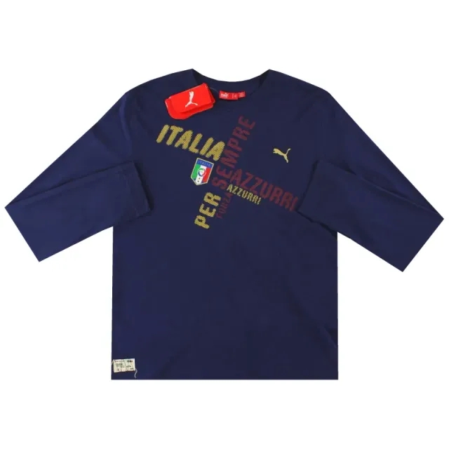 2010-11 Italy Puma Graphic Tee L/S *BNIB* L - Italy / BNIB / Large