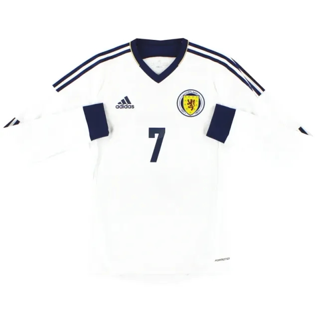 2012-14 Scotland adidas Formotion Player Issue Away Shirt L/S *As New* - Scotland / Medium / 7