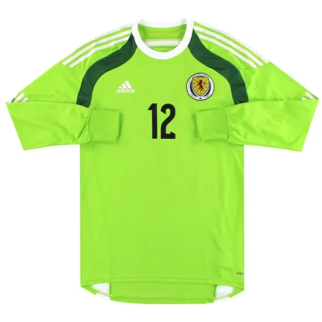 2014-15 Scotland adidas Formotion Player Issue Goalkeeper Shirt #12 *As New* - Scotland / As New / Medium
