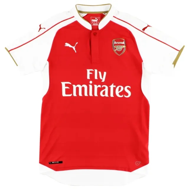 2015-16 Arsenal Puma Home Shirt *Mint* M - Arsenal / Mint / Medium
