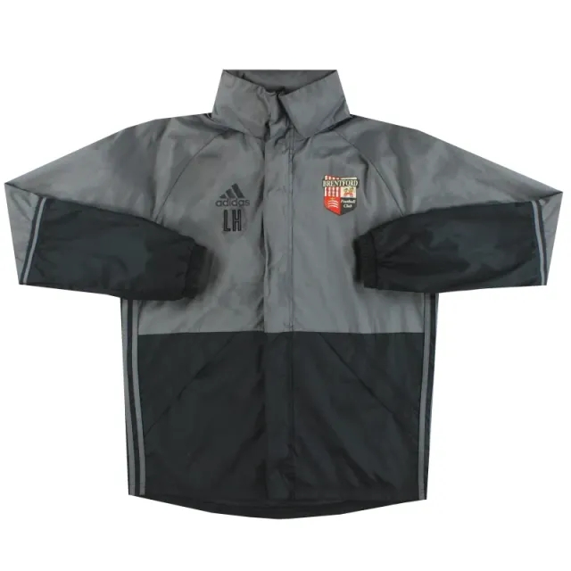 2015-16 Brentford adidas Staff Issue Training Jacket 'LH' M - Brentford / Excellent / Medium