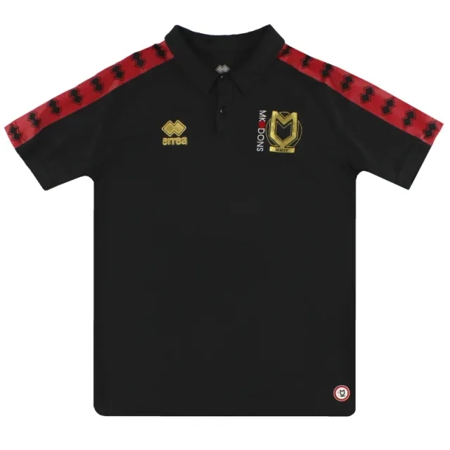 2017-18 MK Dons Errea Polo Shirt *Mint* S - Milton Keynes Dons / Mint / Small