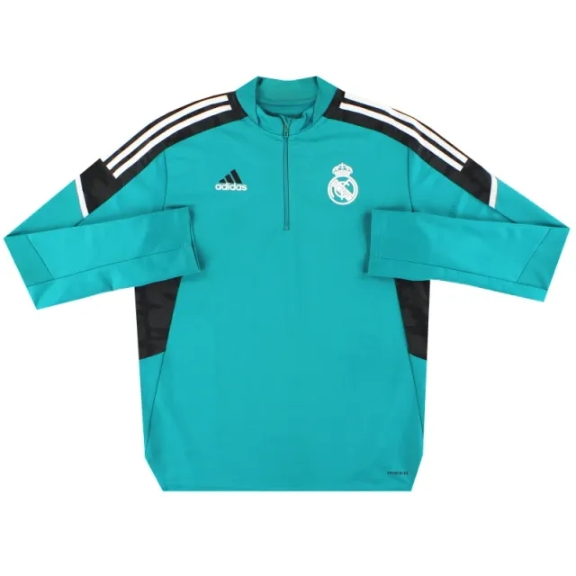 2021-22 Real Madrid adidas 1/4 Zip Training Top S - Real Madrid / Excellent / Small