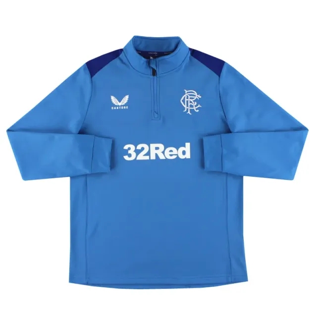 2023-24 Rangers Castore 1/4 Zip Training Fleece M - Rangers / Excellent / Medium