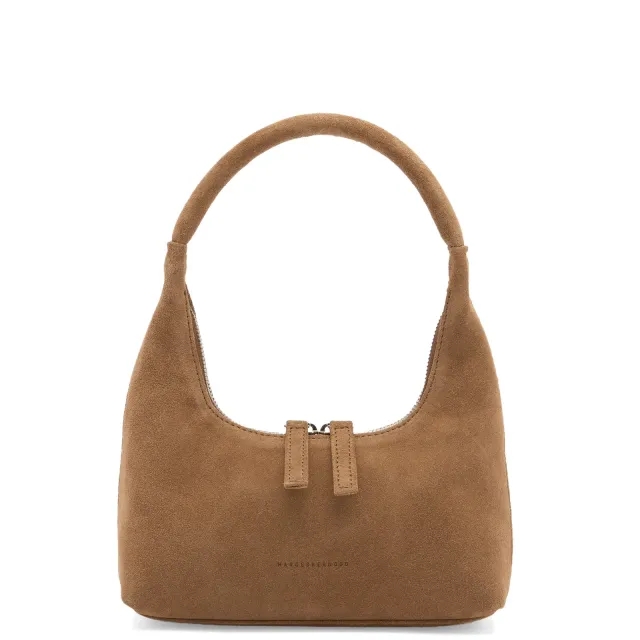 MARGESHERWOOD Women's Hobo Mini Bag Cappuccino Suede